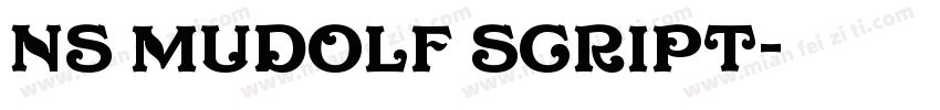 NS Mudolf Script字体转换